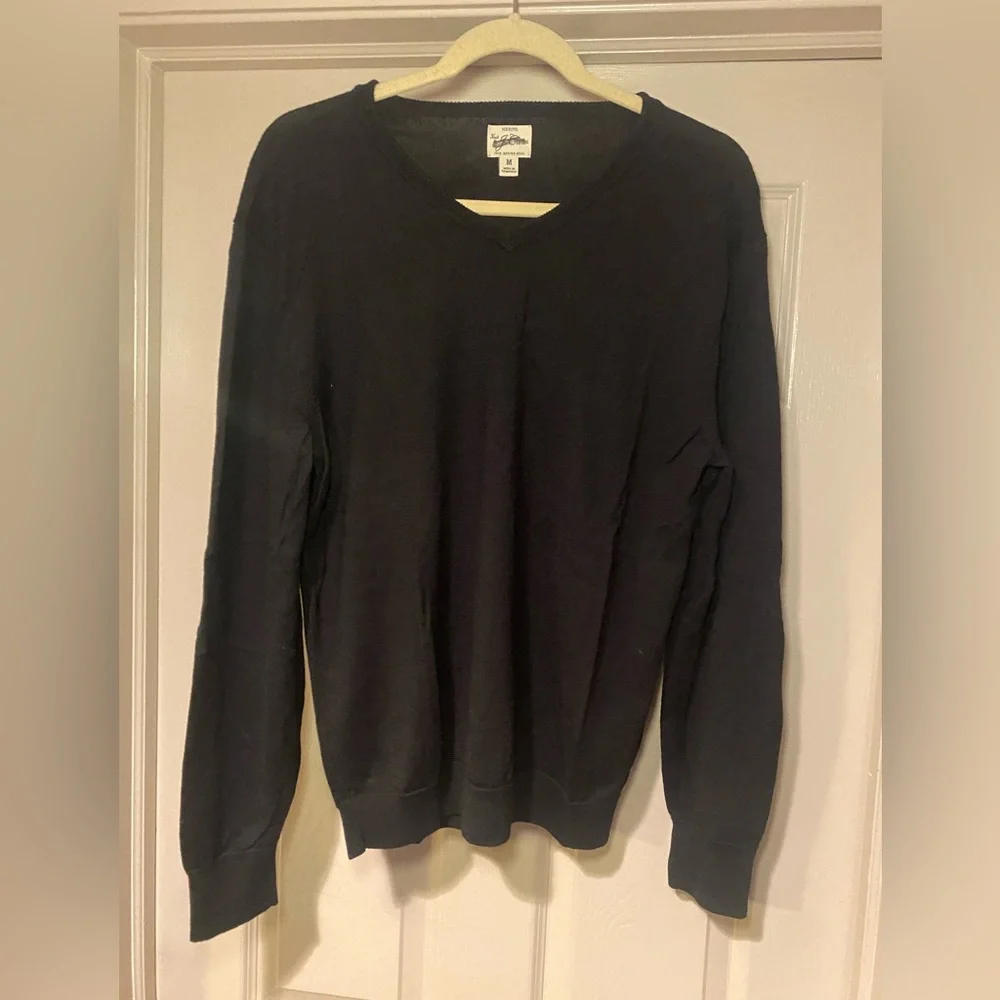 NWOT J Crew Men’s Merino Wool‎ V-Neck Sweater Classic Warm